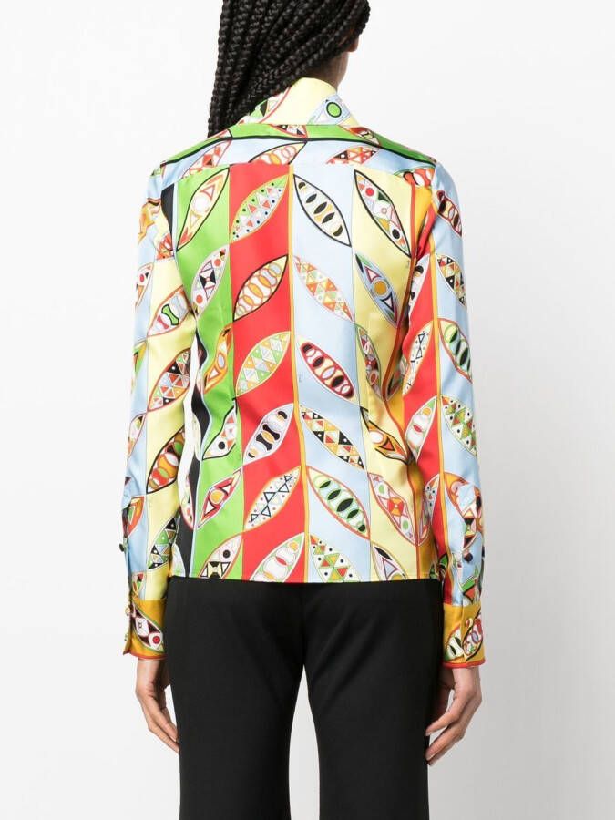 PUCCI Blouse met print Rood