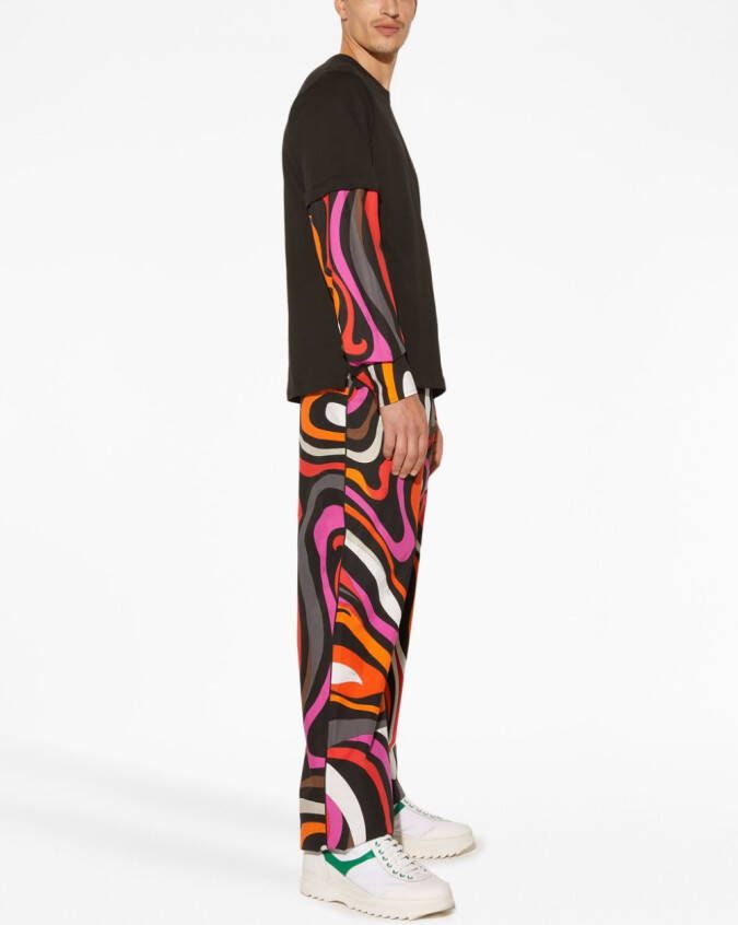 PUCCI Gelaagd T-shirt Zwart