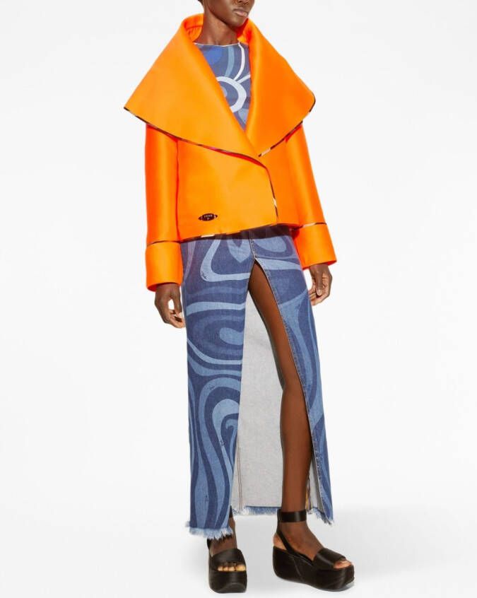 PUCCI Jack met logoplakkaat Oranje