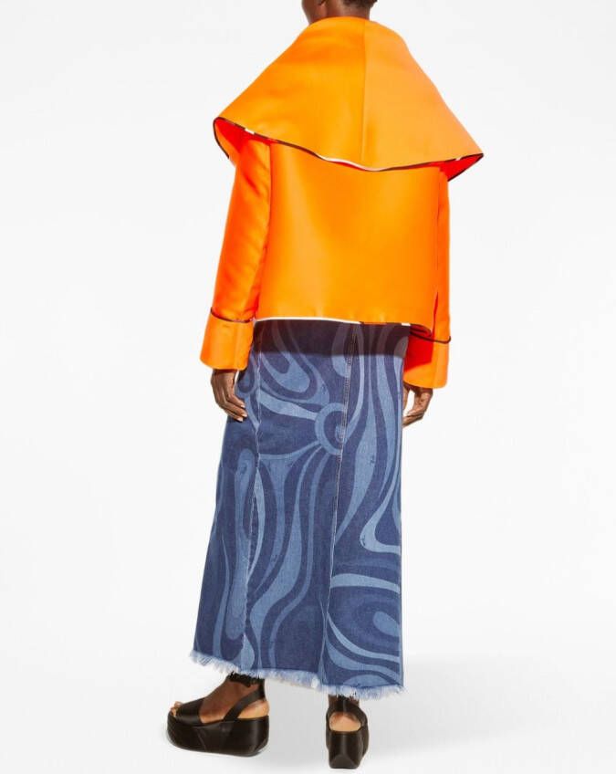 PUCCI Jack met logoplakkaat Oranje