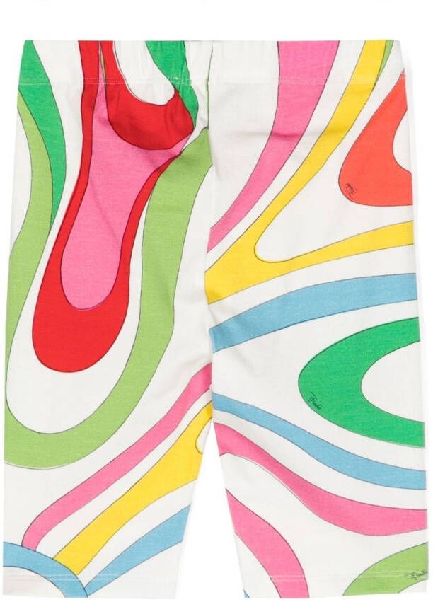 PUCCI Junior Legging met abstracte print Veelkleurig