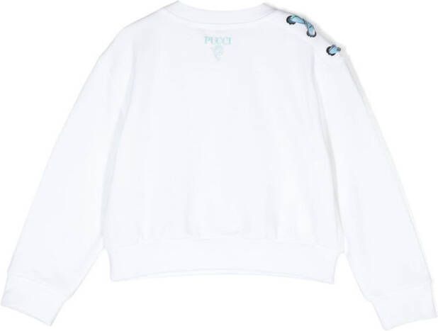 PUCCI Junior Sweater met strikdetail Wit