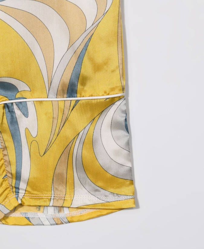 PUCCI Junior Broek met abstracte print Geel