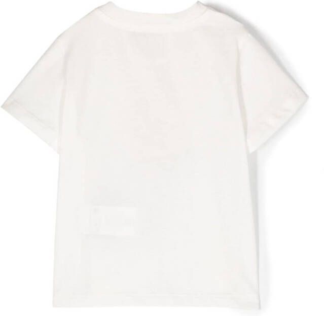 PUCCI Junior T-shirt met bloemenprint Wit