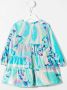 PUCCI Junior Jurk met abstracte print Blauw - Thumbnail 2