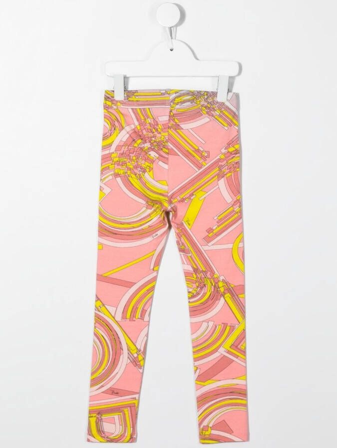 PUCCI Junior Legging met abstracte print Roze