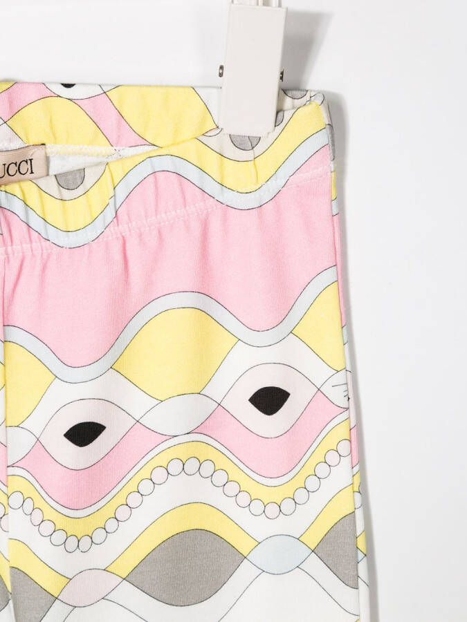 PUCCI Junior Legging met print Wit