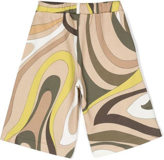 PUCCI Junior Shorts met patroon Groen