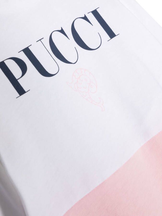 PUCCI Junior Romper met logoprint Wit