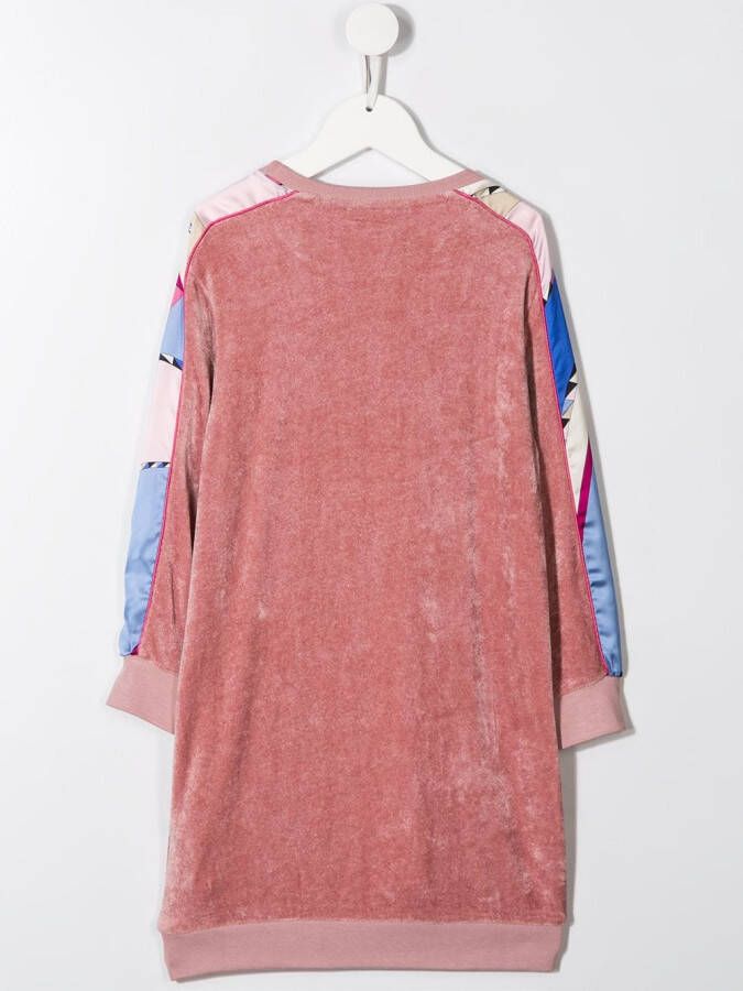 PUCCI Junior Sweaterjurk met logo Roze