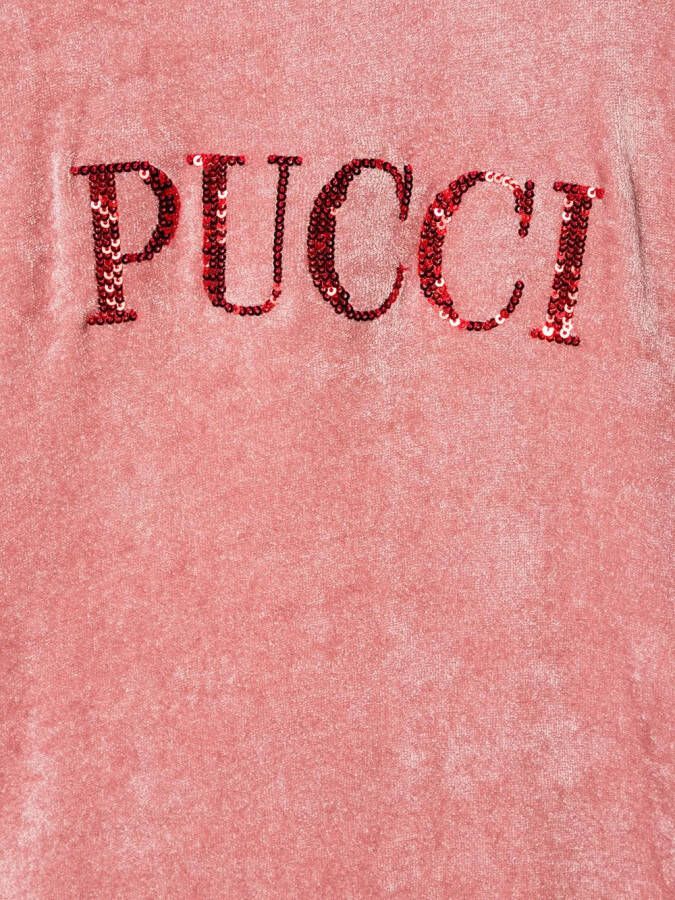 PUCCI Junior Sweaterjurk met logo Roze