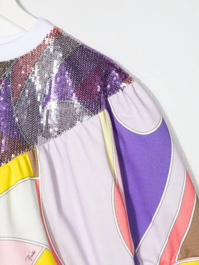 PUCCI Junior Top met pailletten Roze