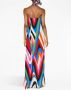 PUCCI Maxi-jurk met geometrische print Blauw - Thumbnail 4
