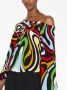 PUCCI Off-shoulder blouse Zwart - Thumbnail 5