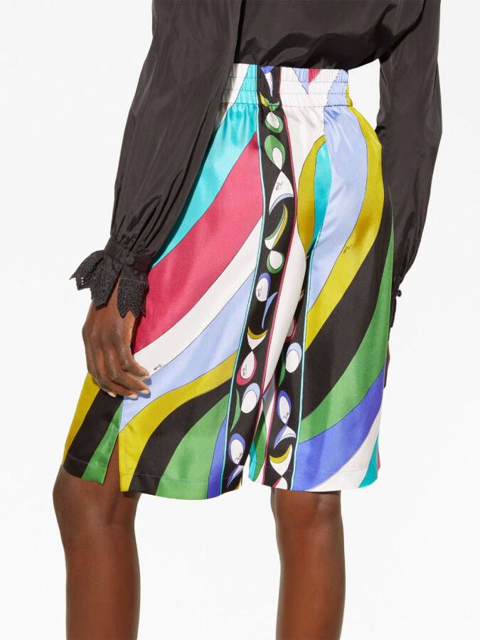 PUCCI Shorts met abstracte print Paars