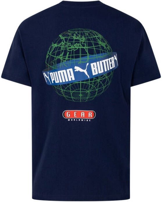 PUMA T-shirt met logoprint Blauw