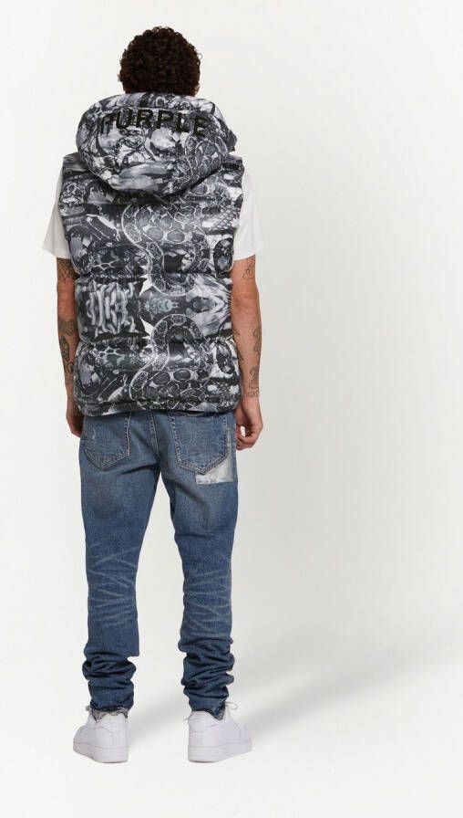 Purple Brand Bodywarmer met print Grijs