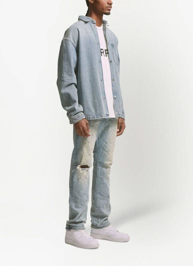 Purple Brand Denim shirtjack Blauw