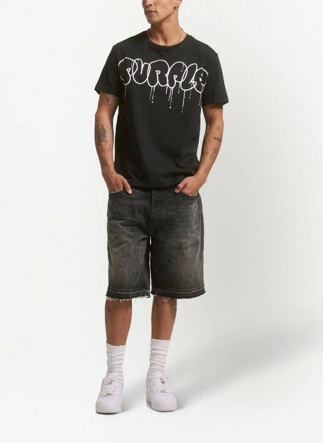 Purple Brand Denim shorts Zwart
