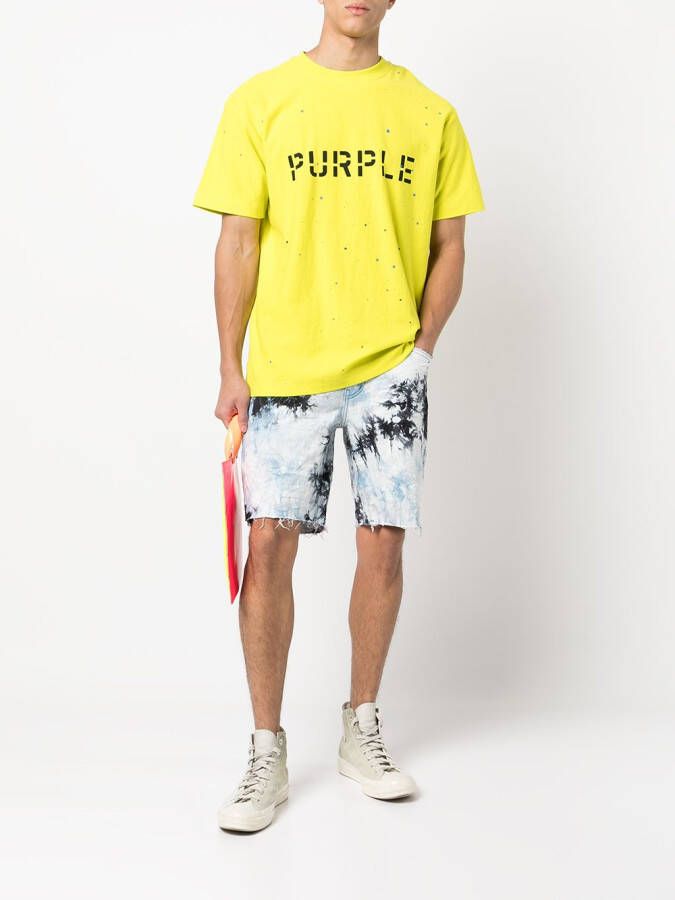 Purple Brand Denim shorts Blauw
