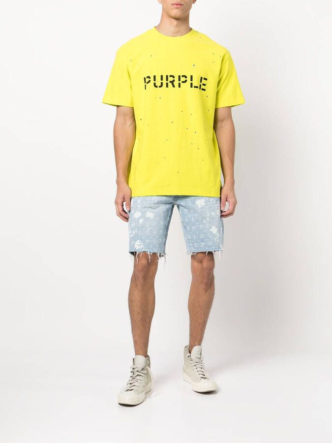 Purple Brand Denim shorts Blauw