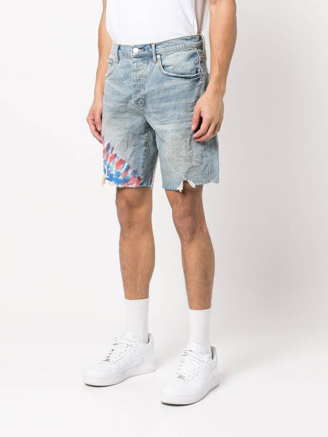 Purple Brand Denim shorts Blauw