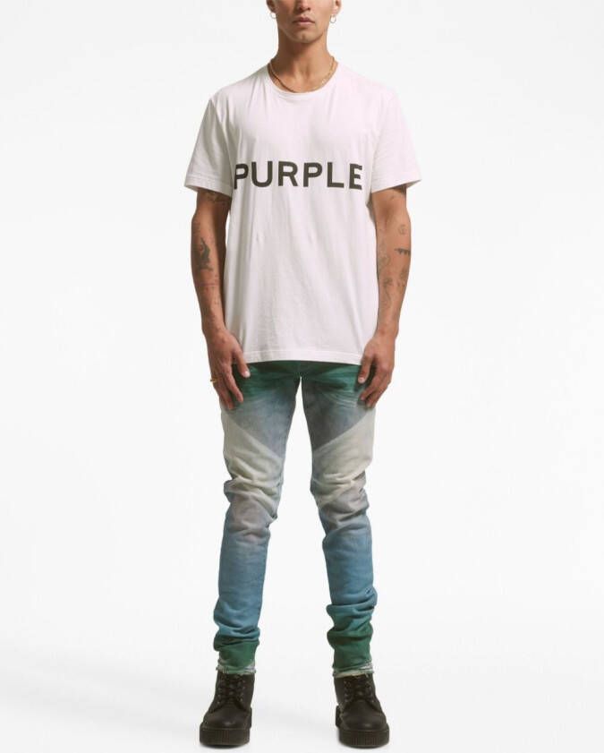 Purple Brand Jeans met vervaagd-effect Blauw