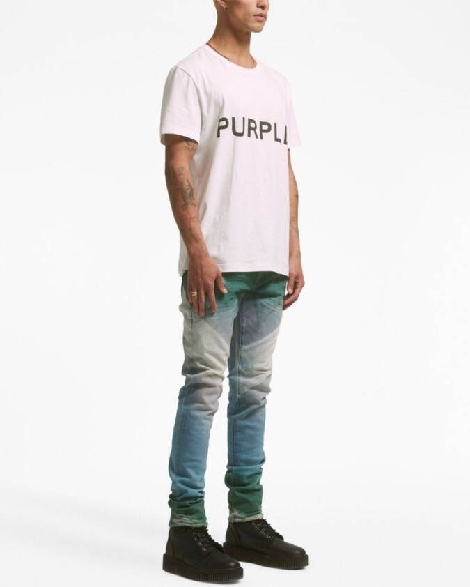 Purple Brand Jeans met vervaagd-effect Blauw