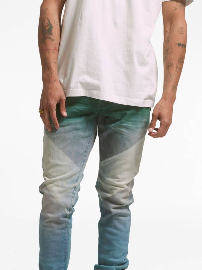 Purple Brand Jeans met vervaagd-effect Blauw