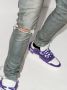 Purple Brand Gerafelde jeans heren katoen Lycra 28 Blauw - Thumbnail 5