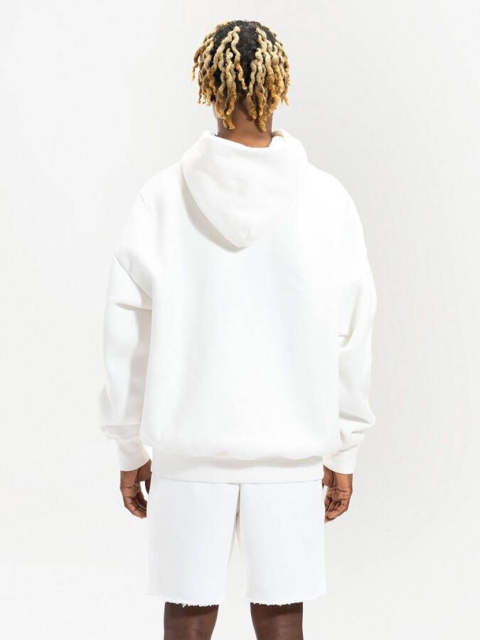 Purple Brand Hoodie met logodetail Wit