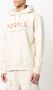 Purple Brand Hoodie met logoprint Beige - Thumbnail 3