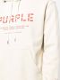 Purple Brand Hoodie met logoprint Beige - Thumbnail 5