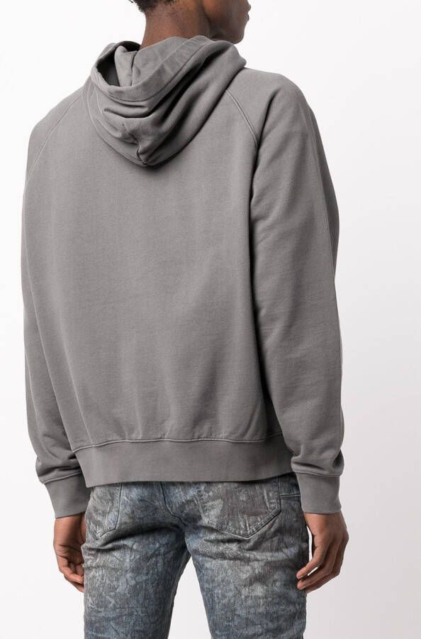 Purple Brand Hoodie met logoprint Grijs