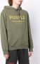 Purple Brand Hoodie met logoprint Groen - Thumbnail 3
