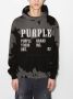 Purple Brand Hoodie met logoprint heren katoen XL Zwart - Thumbnail 1