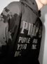 Purple Brand Hoodie met logoprint heren katoen XL Zwart - Thumbnail 3