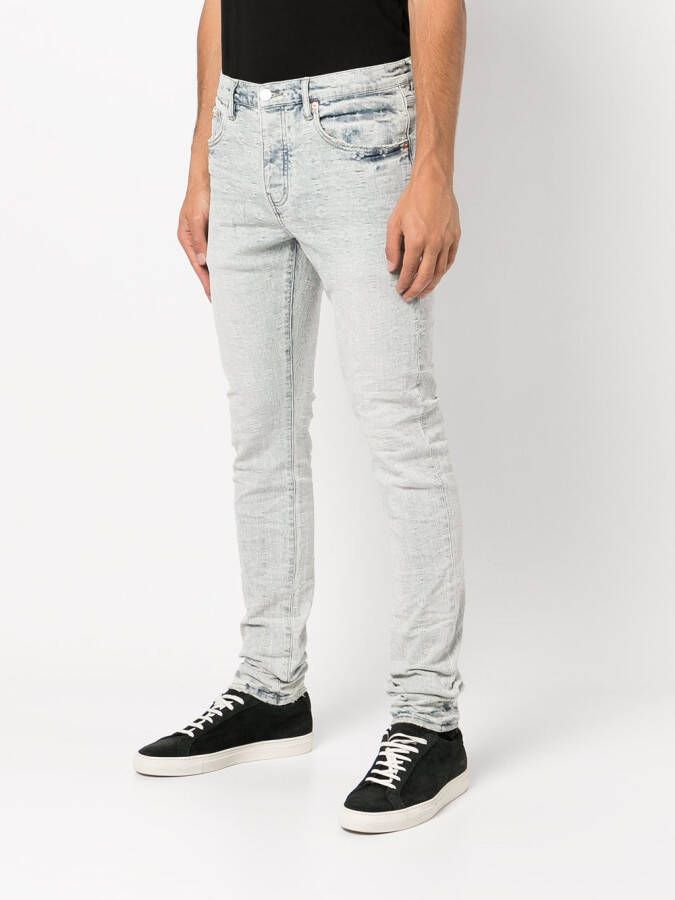 Purple Brand Jeans met monogram jacquard Blauw