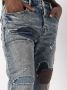 Purple Brand Jeans met patchwork Blauw - Thumbnail 5
