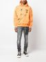 Purple Brand Hoodie met verfspetters Oranje - Thumbnail 2