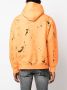 Purple Brand Hoodie met verfspetters Oranje - Thumbnail 4