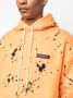 Purple Brand Hoodie met verfspetters Oranje - Thumbnail 5