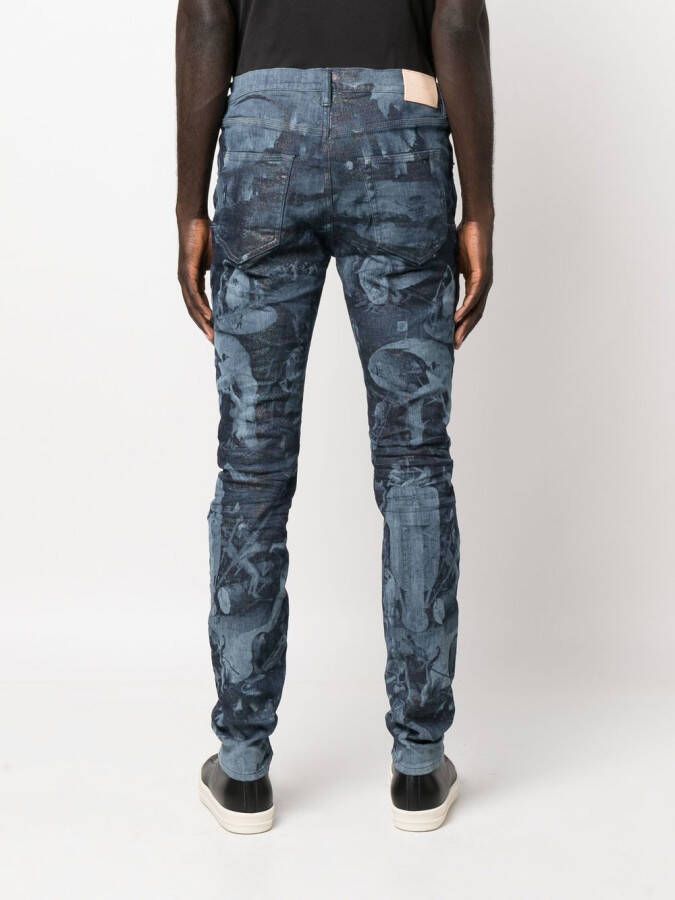 Purple Brand Skinny jeans Blauw