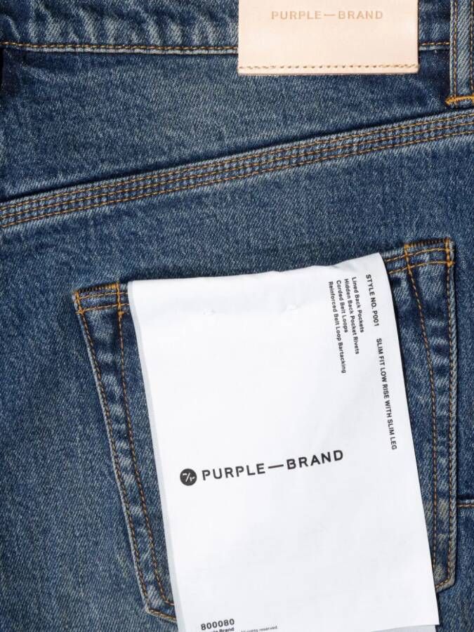 Purple Brand Slim-fit jeans Blauw