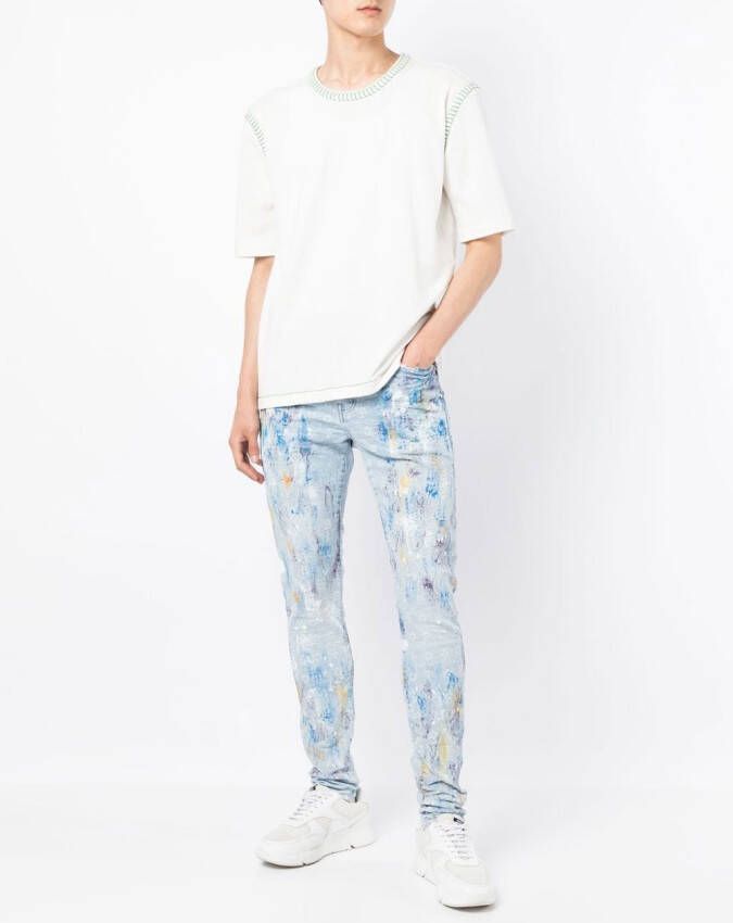 Purple Brand Slim-fit jeans Blauw