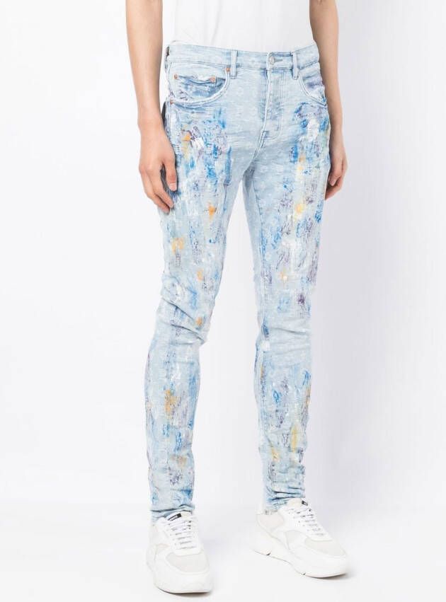 Purple Brand Slim-fit jeans Blauw