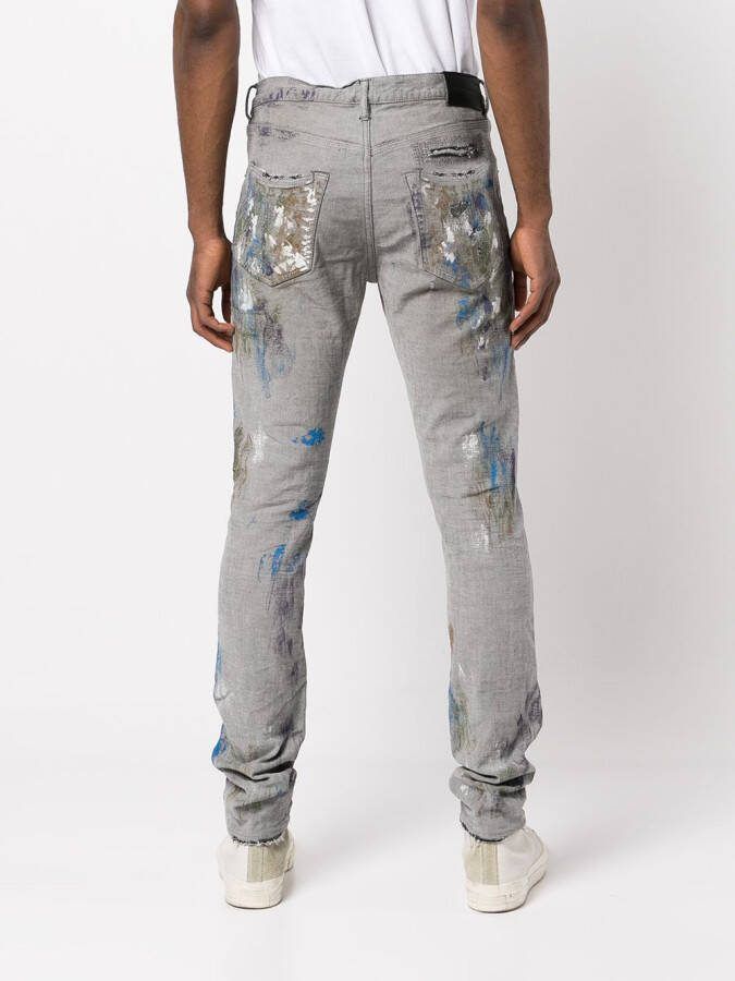 Purple Brand Slim-fit jeans Grijs