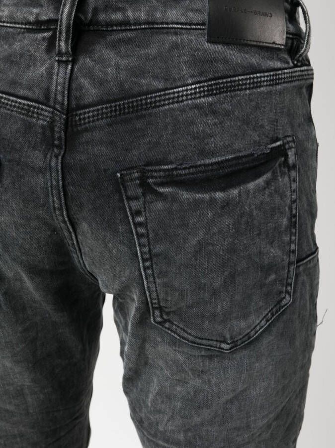 Purple Brand Jeans met stonewashed-effect Grijs