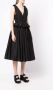 PushBUTTON Midi-jurk met V-hals Zwart - Thumbnail 3