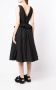 PushBUTTON Midi-jurk met V-hals Zwart - Thumbnail 4